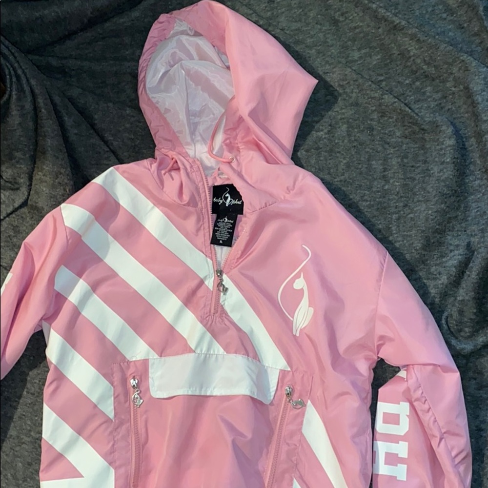 Pink and White Baby Phat Windbreaker